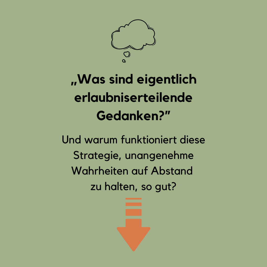 Eine Gedankenwolke und die Frage: Was sind eigentlich erlaubniserteilende Gedanken?